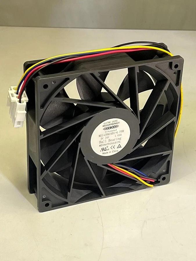 Used Lot of 5: Mechatronics DC 24V 1.65A 120mm Ball Bearing Fans MS1438M24B1+6 FSR