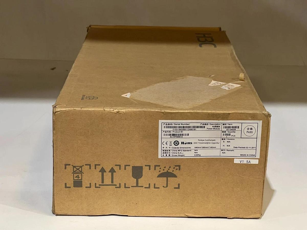 Used H3C RPS800-A Redundant Power Supply - HP JD183A AC-RPS-800-A
