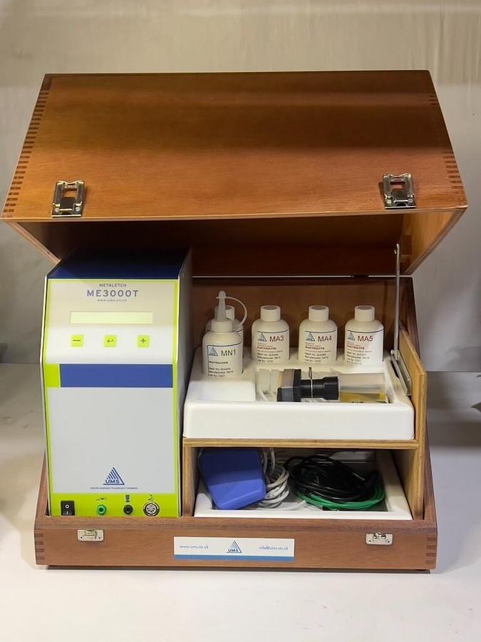 Used UMS Metaletch ME3000T Advanced Electrochemical Marking System w/ Thermal Printer