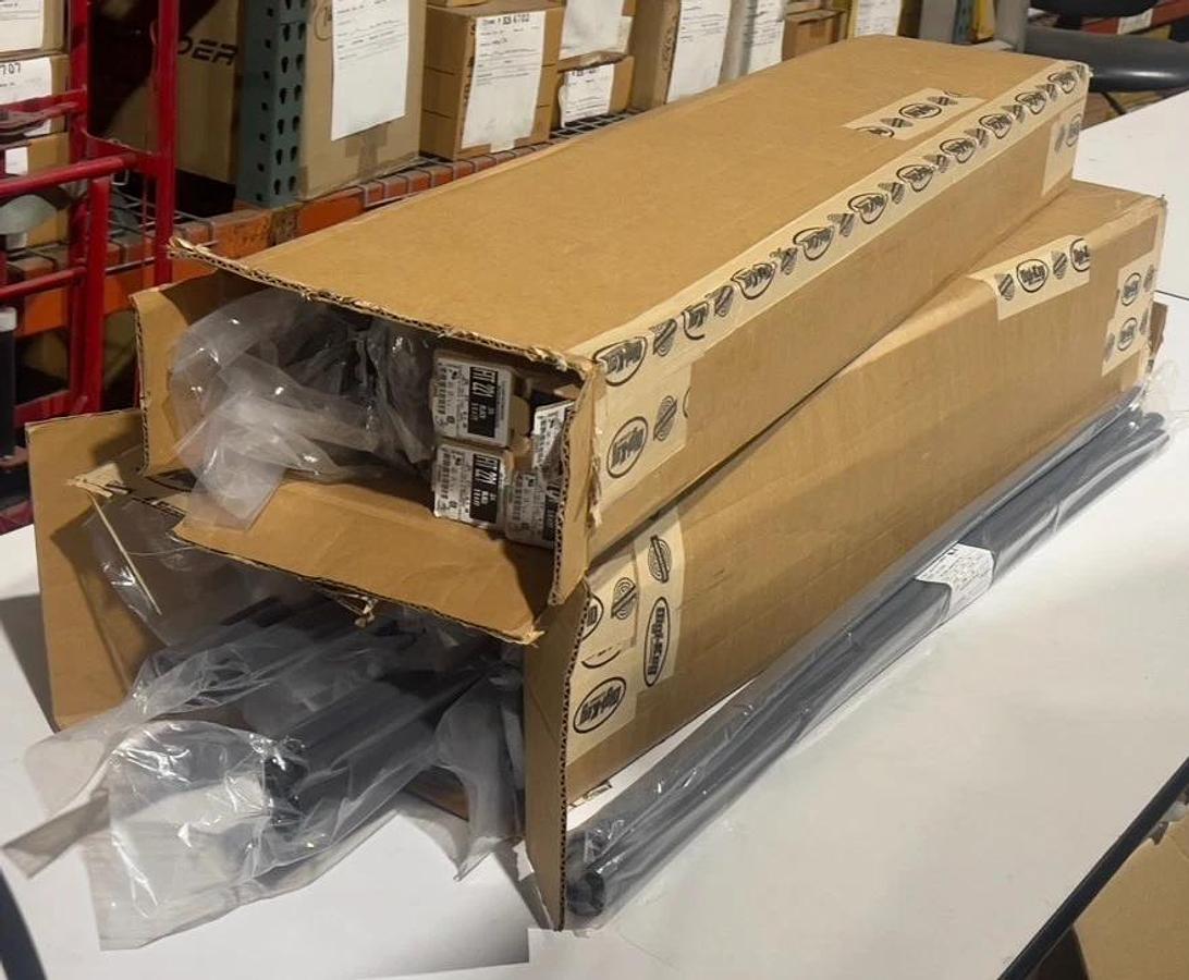 728 Feet (182 x 4ft) 3/4 Inch 4:1 Black Heat Shrink Tubing Qualtek Q2-F4X, 3/4"