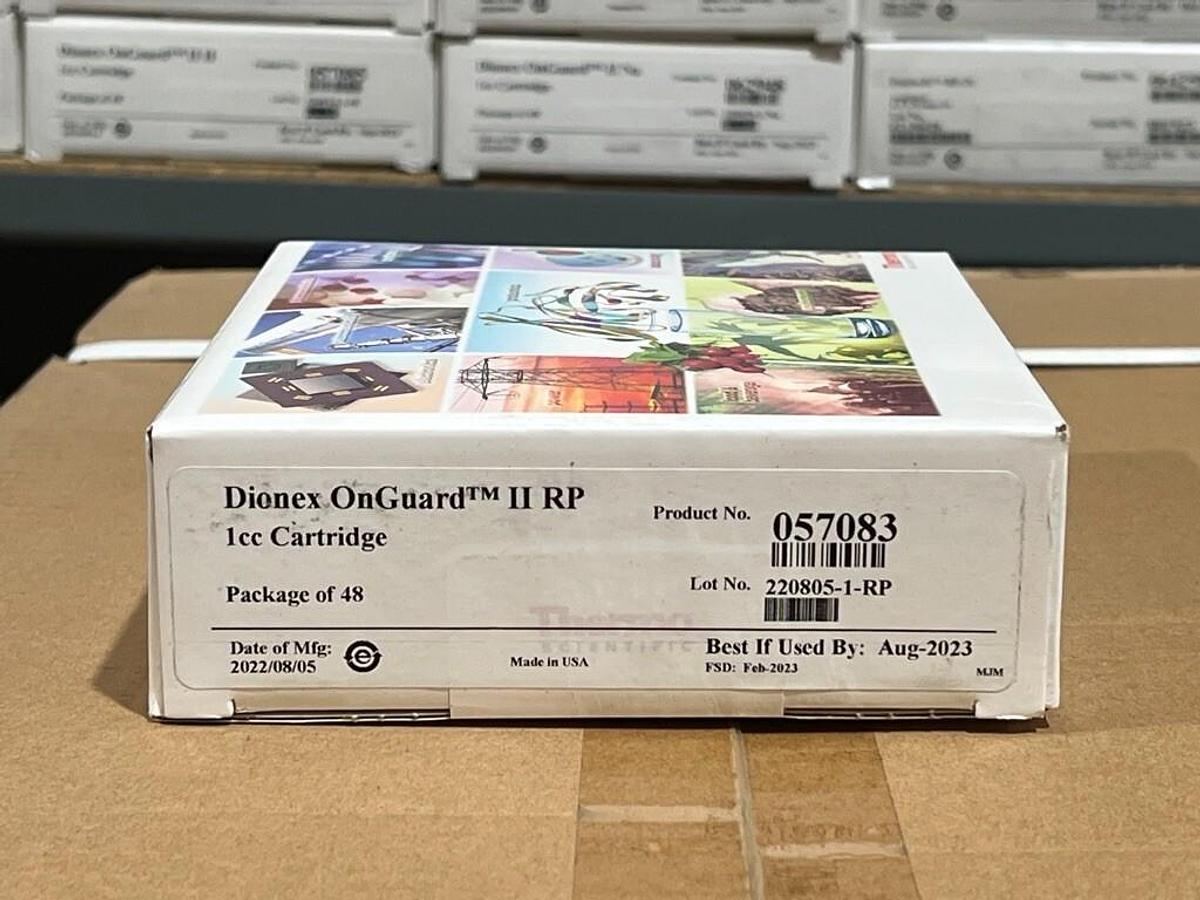 Used Package of 48 Thermo Scientific 057083 Dionex OnGuard II RP Cartridge 1cc (1mL)
