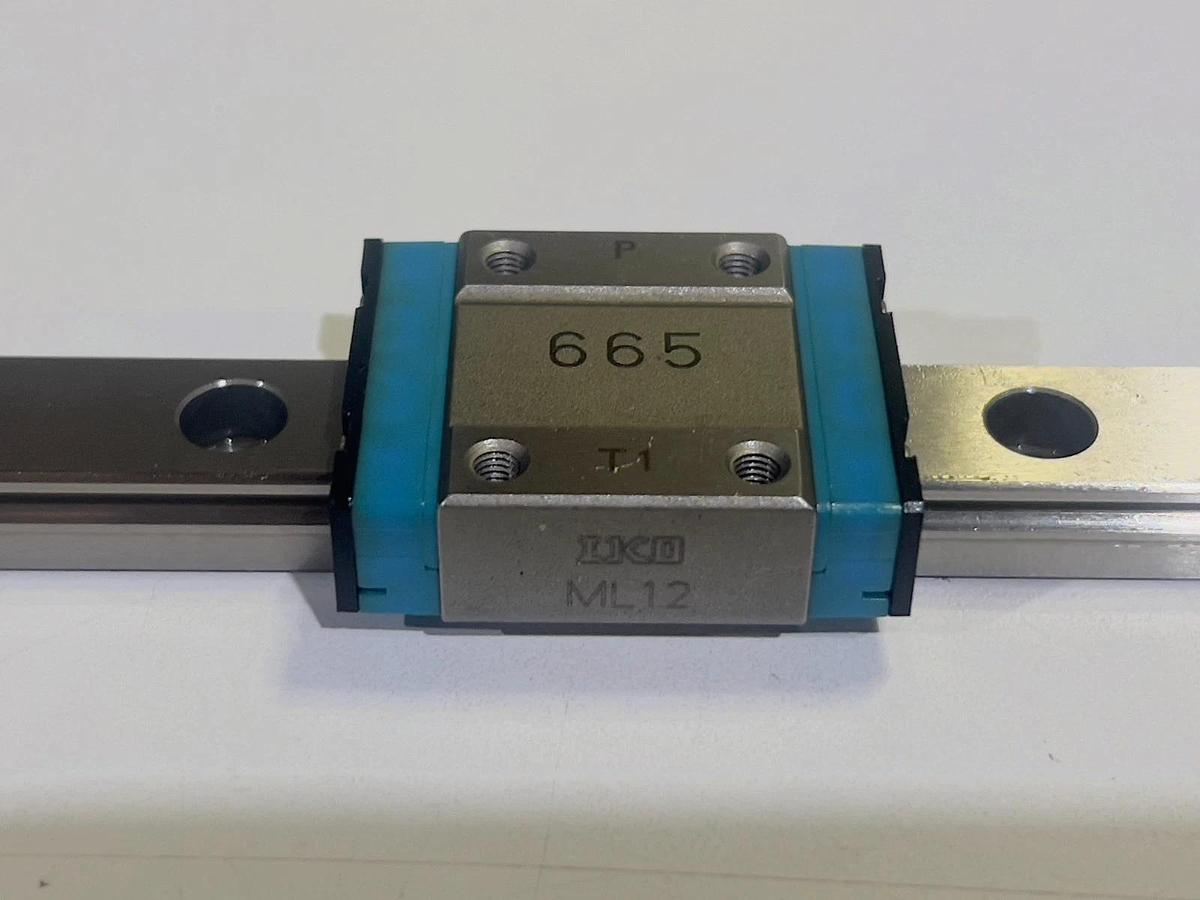 IKO C-Lube Maintenance Free Linear Way Slide 2X ML12 Slides + LWL12B Rail 560mm