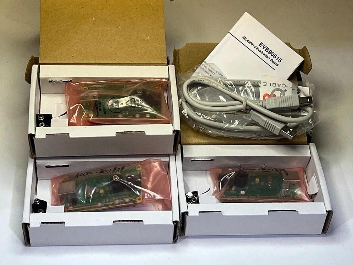 Used Lot of 3 Melexis EVB90615 Evaluation Board for MLX90615 Infrared Tempe Sensor