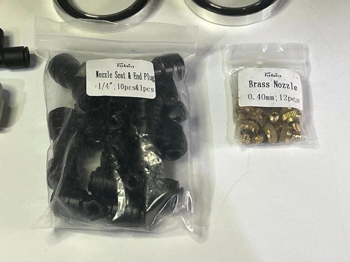 Used Assorted Lot of Pneumatic and Vacuum Hardware Fittings, Meters and Valves