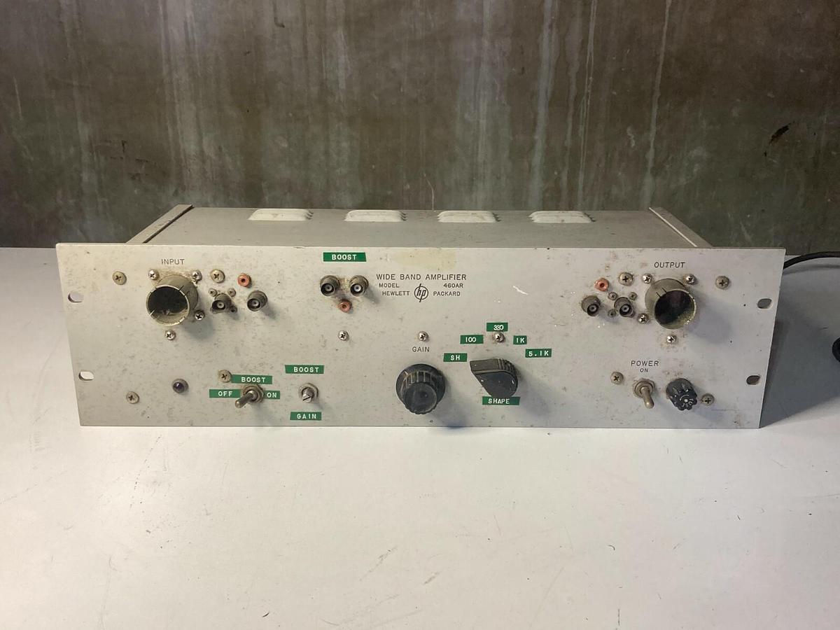 Used Hewlett Packard HP Model 460AR Wide Band Amplifier - Wideband Amp 460 AR