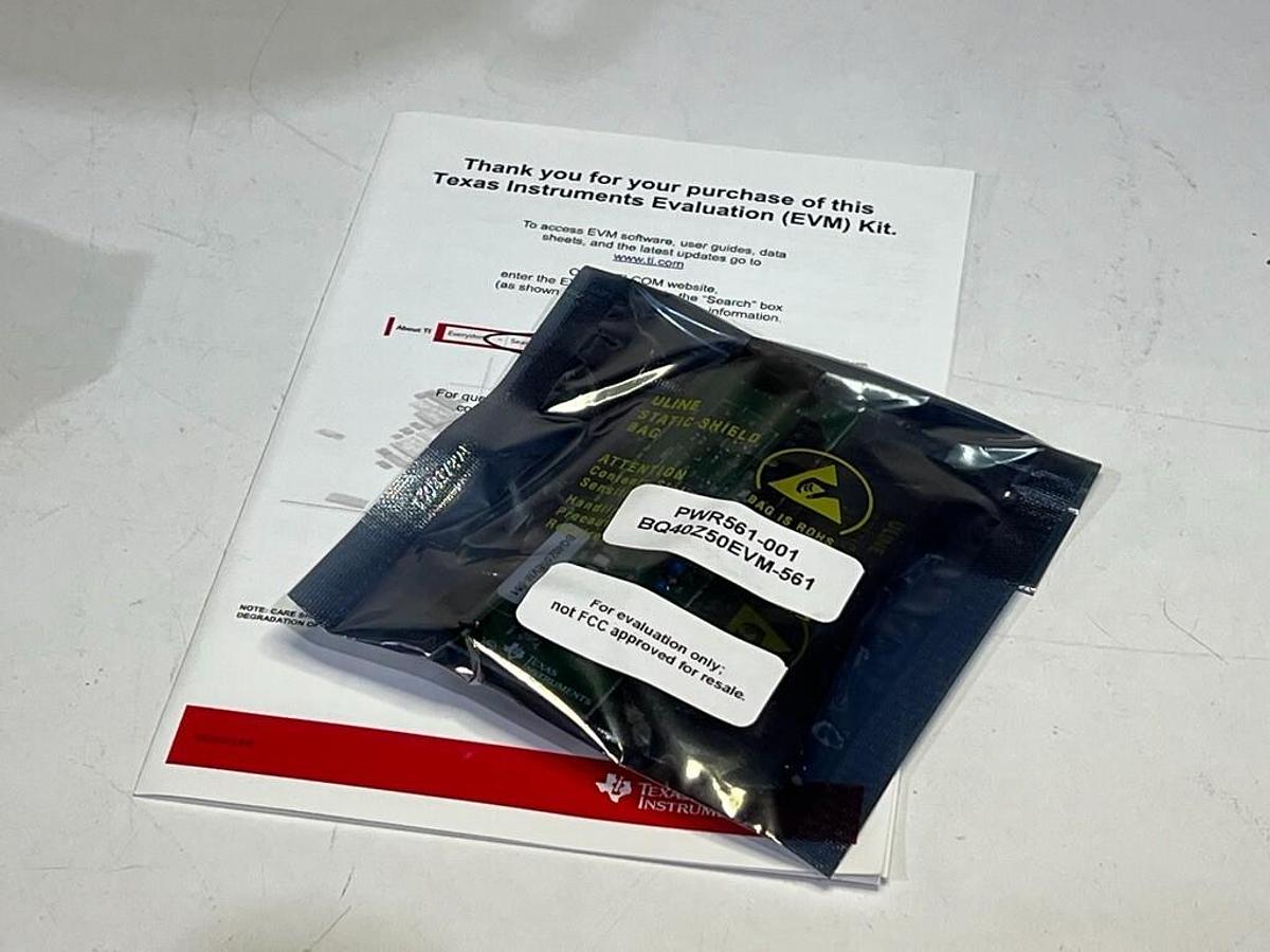 Used Texas Instruments BQ40Z50EVM-561 Evaluation Board for BQ40Z50