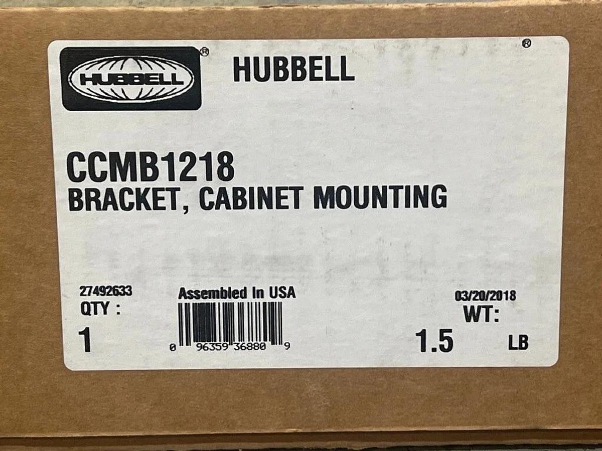 Used Hubbell Chance CCMB1218 Bracket, Cabinet Mounting for Electrical Enclosures