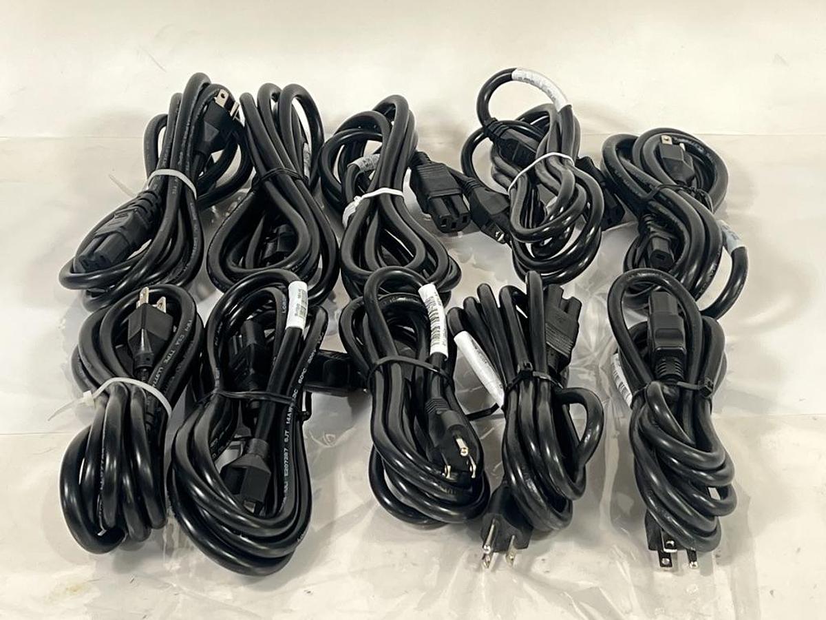 Used Lot of 25 Cisco Power Cables 14AWG NEMA 5-15P to IEC60320 C15