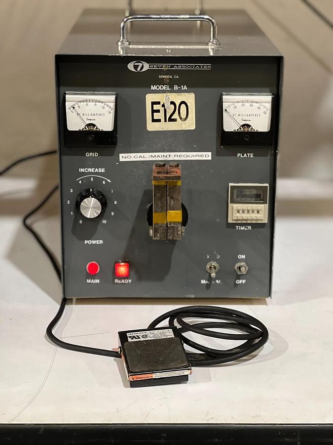 Used 7 Seven Associates Model B-1A Induction Heater Semi-Rigid Tooling Coax Soldering