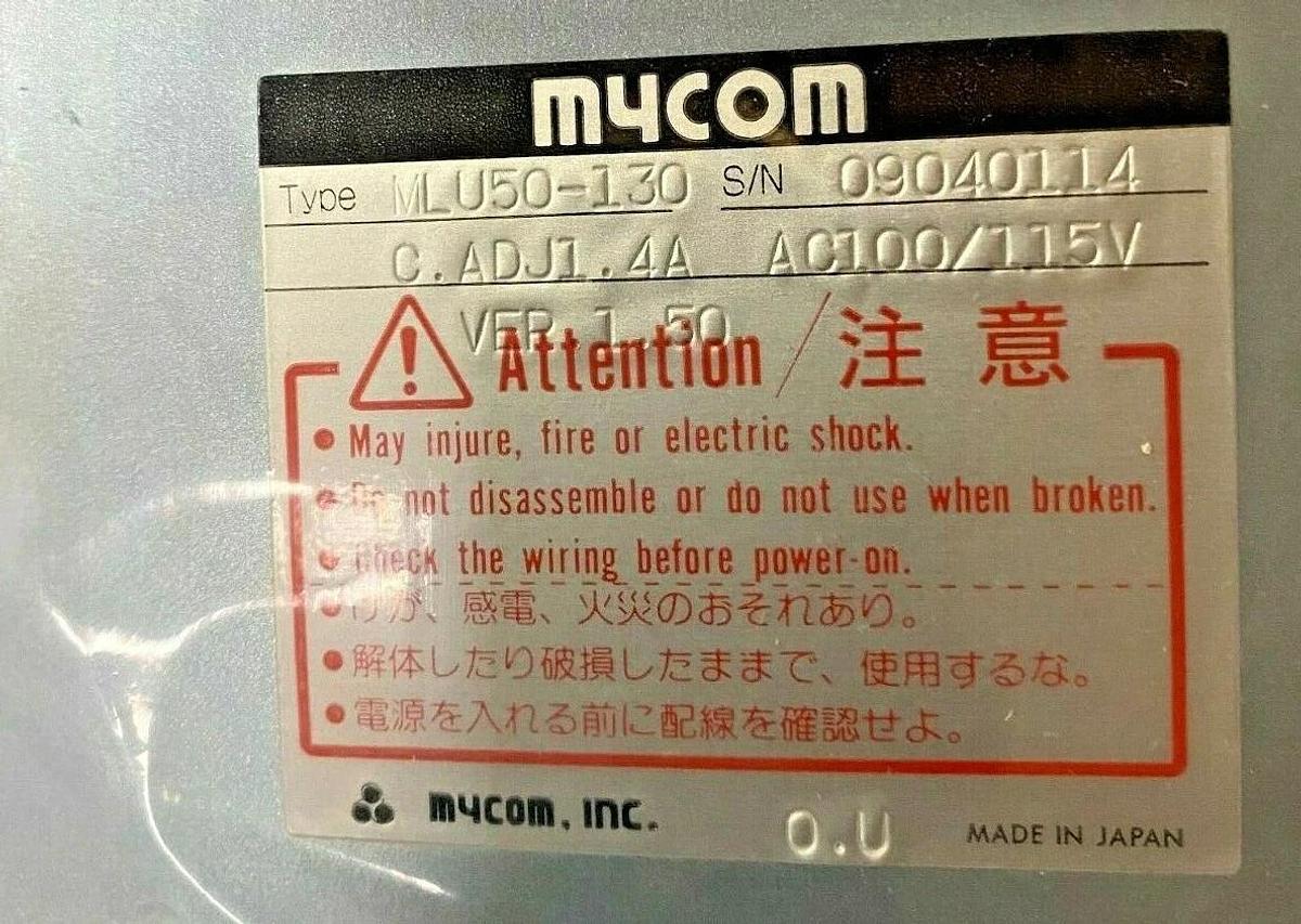 Mycom MLU50-130 Controller for Stepping Motor - Stepper Motors