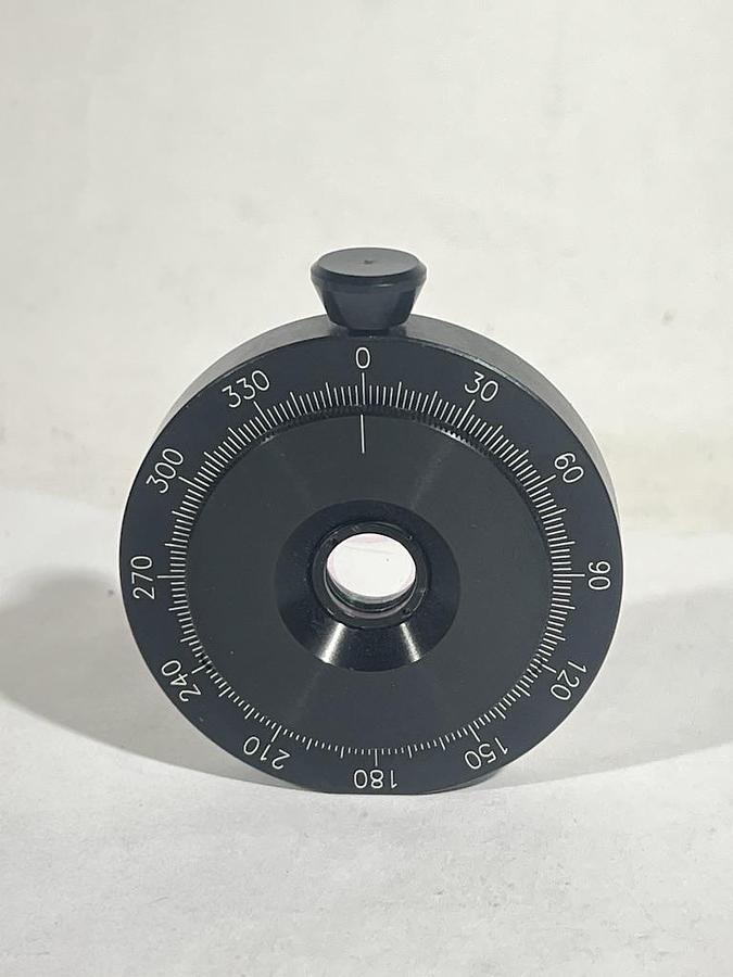 Used Newport Lot Optic Cell Rotation Mount, 2° Graduations, For LH1 Optic Cells