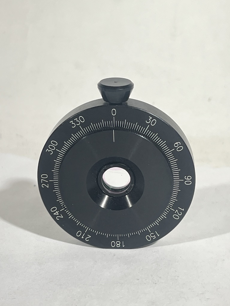 Used Newport Lot Optic Cell Rotation Mount, 2° Graduations, For LH1 Optic Cells