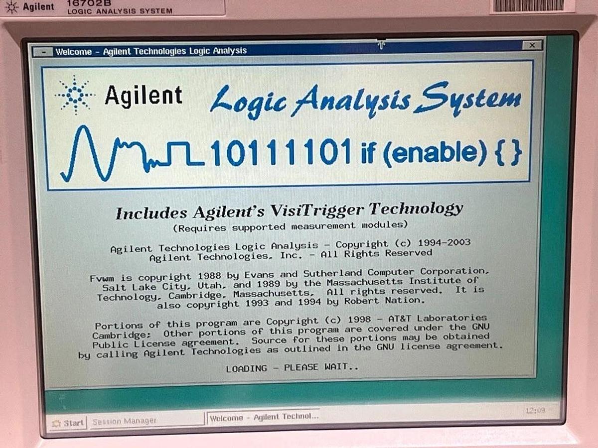 Used Agilent 16702B Logic Analyzer Analysis System with Opt # 003 and 16717A Module