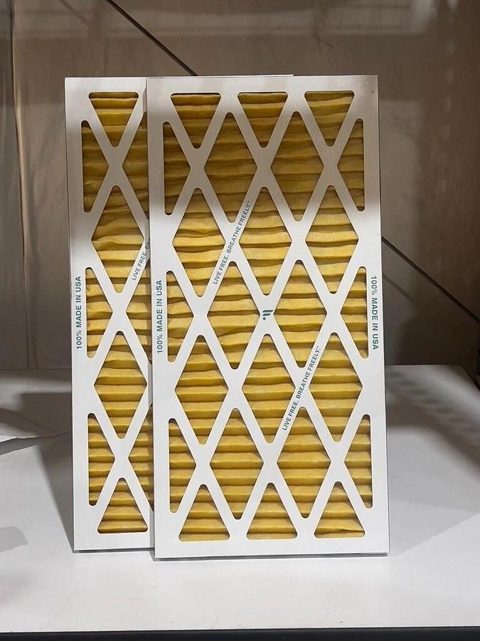 Used 2 Pack - Filterbuy MERV 11 / Gold 12"x24"x1" Pleated Air Filters - AFB12x24x1M11