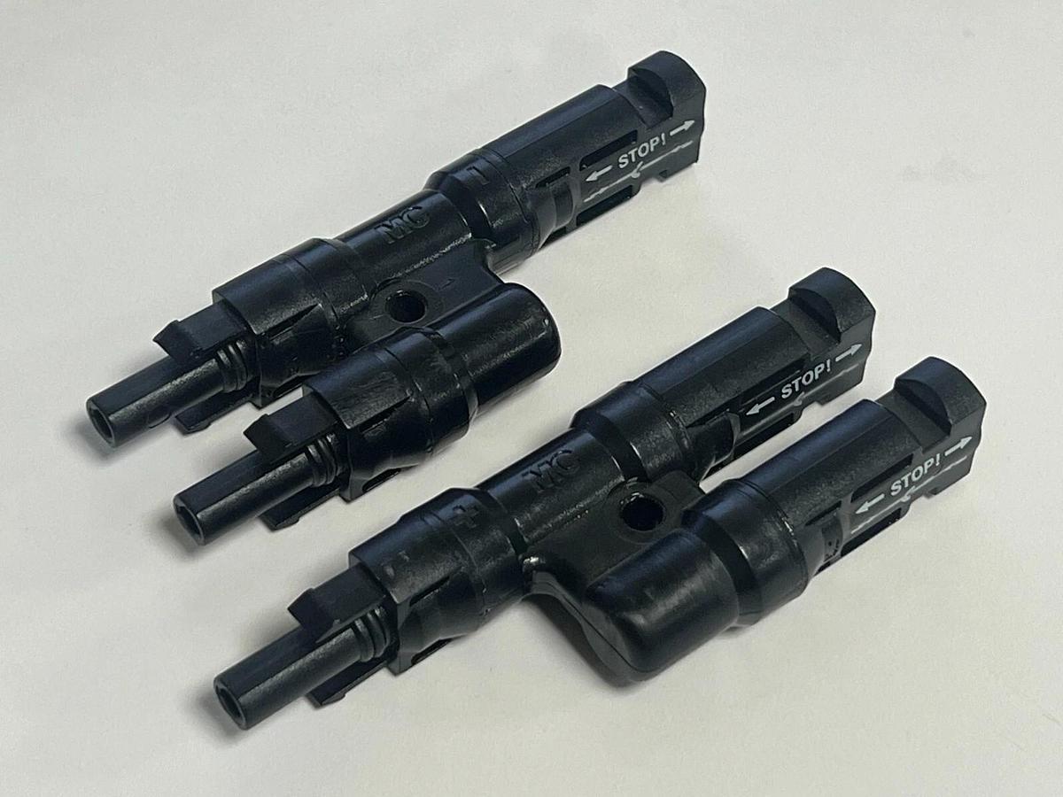 LOT OF Photovoltaic H4C Y Combiner Connectors: 8 Female, 7 Male & 4 Fuse Holders