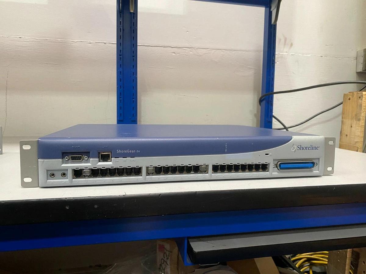 Used Shoreline ShoreGear-24 Model IPBX-24 Part No 600-1004-14 24 Voice Switch Gateway