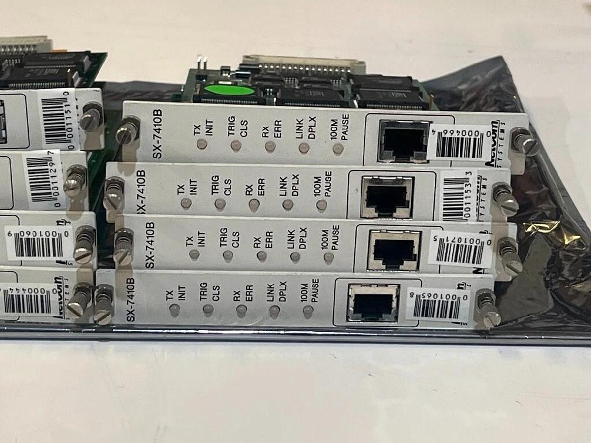 Used Lot of 2 Each: SmartBits 200 & 2000 Systems + 16 Each: SX-7410B & Manual