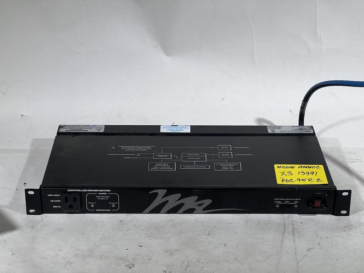 Used APC Model AP7902 2U Rack PDU, Switched, 30A, 120V, with 16x 5-20 Outlets