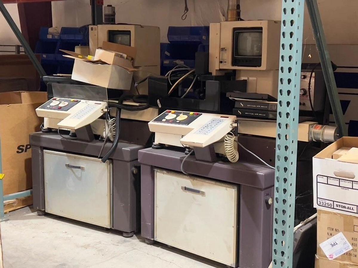 Used Lot of 2 Units: Kulicke & Soffa K&S Model 775 Silicon Wafer Dicing Saw w/ Manual