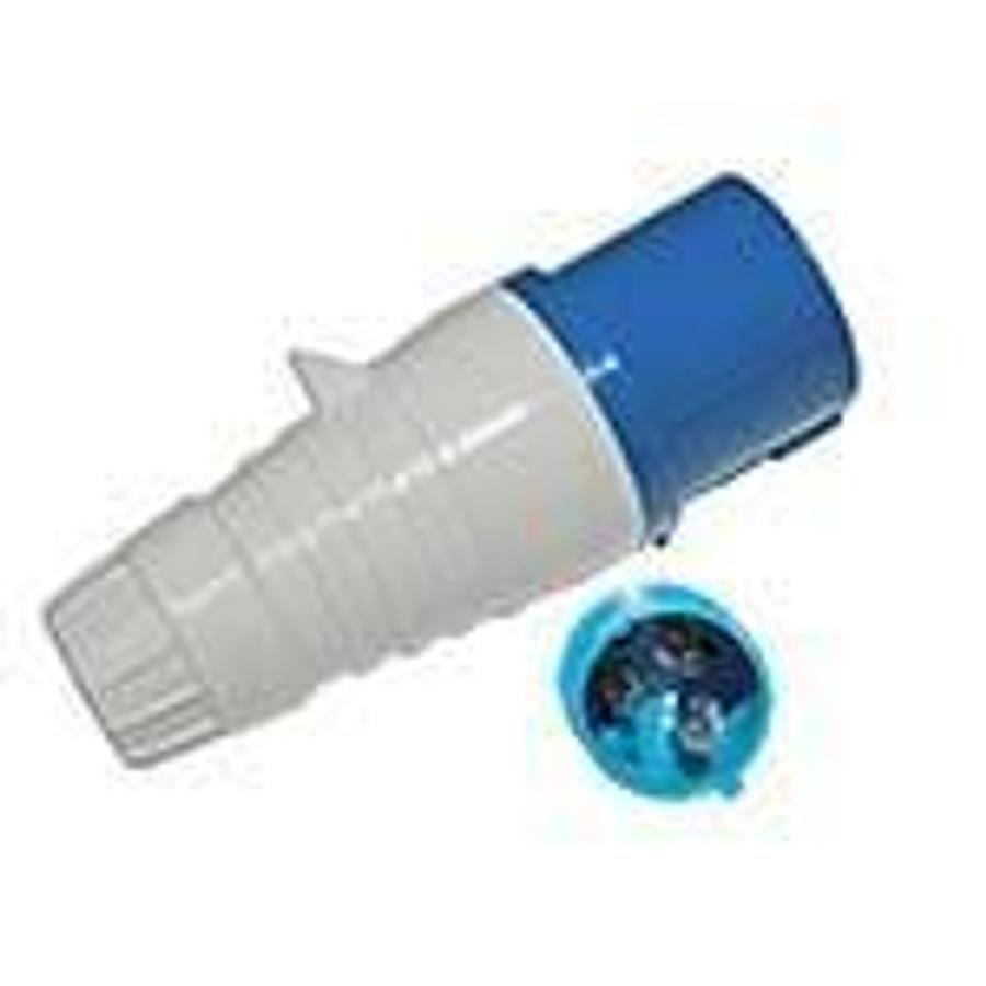 Used IEC309 High Voltage 2P 3W, IP Splashproof plug 16A 220V-P 16A-6H/200-250VAC ES6337