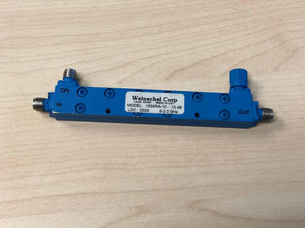 Used Weinschel Corp 1538RA-10 10dB Attenuator 0.5 - 2.0 GHz