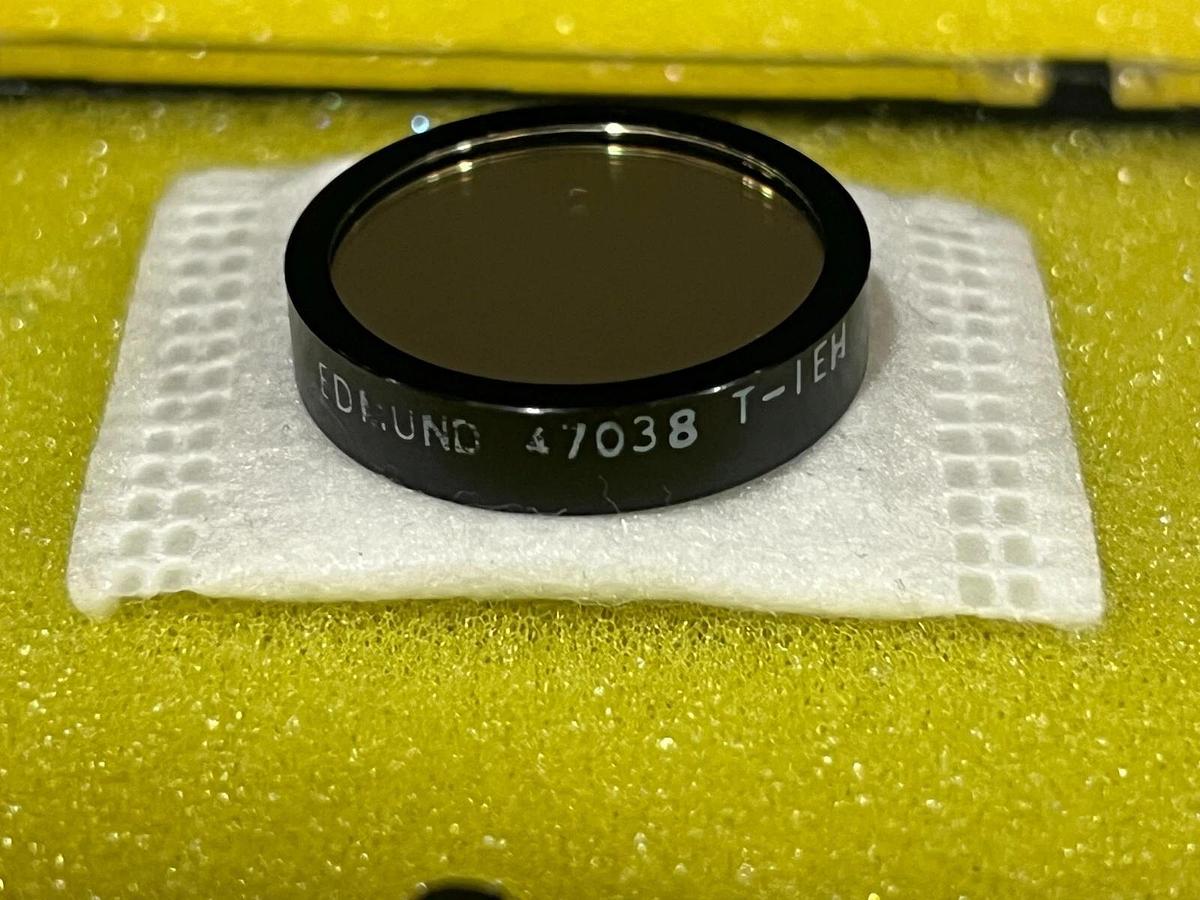 Used Edmund Optics #47-038 25mm Bandpass Filter 850nm CWL 10nm FWHM  5.5mm Thickness