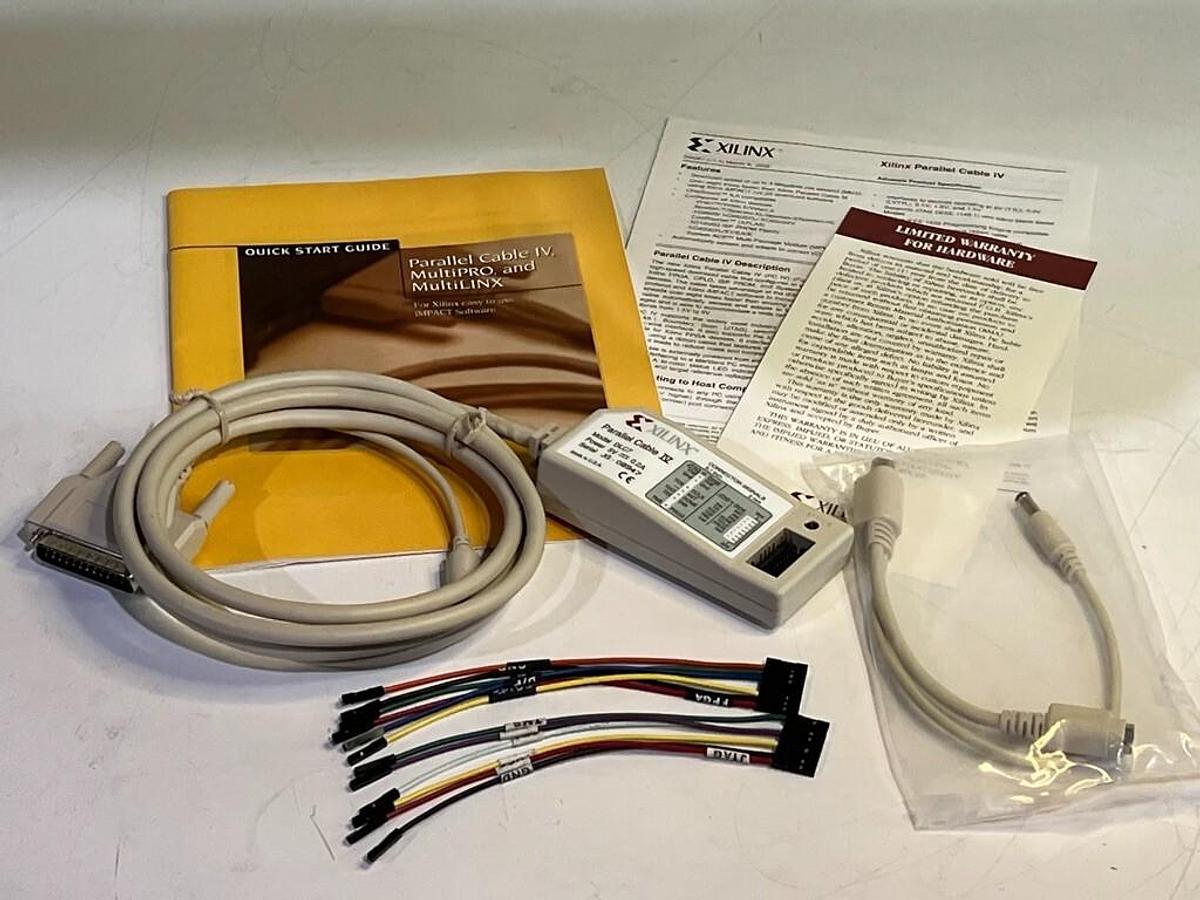 Xilinx Parallel Cable IV Model DLC7 with JTAG & FPGA Flying Wire Sets