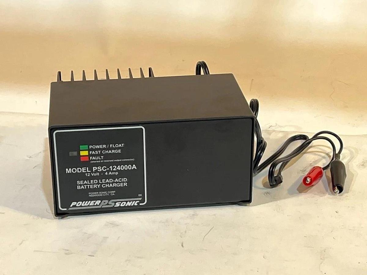 Power-Sonic Model PSC-124000A Sealed Lead-Acid Battery Charger 12-Volt 4-Amp