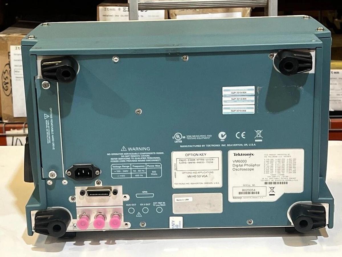 Used Tektronix VM6000 Video Measurement Set, 1 GHz 4-Ch Digital Phosphor Oscilloscope
