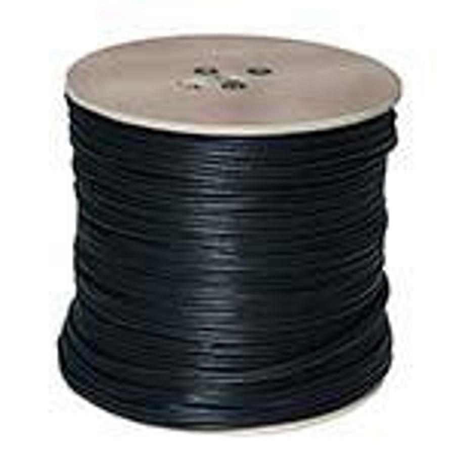 Used Roll of 1000' RG59 Coaxial cable (Black) ES7657