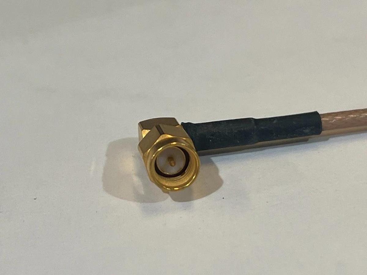 Lot of 98 Male SMA to Male SMA Right Angle 20" RG142 Coaxial Cable Assemblies