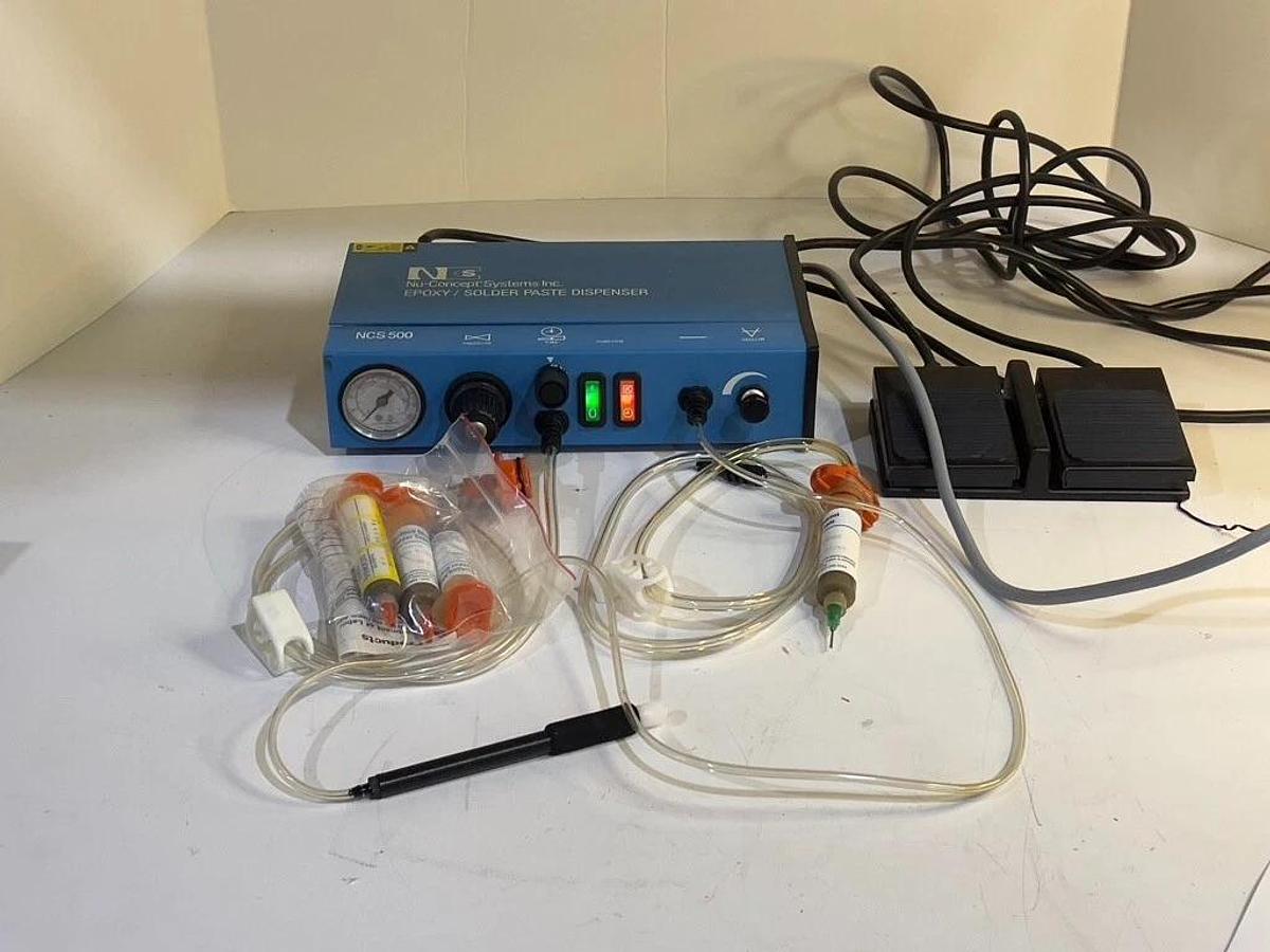 Used Nu-Concept Systems NCS 500 Epoxy / Solder Paste Dispenser System
