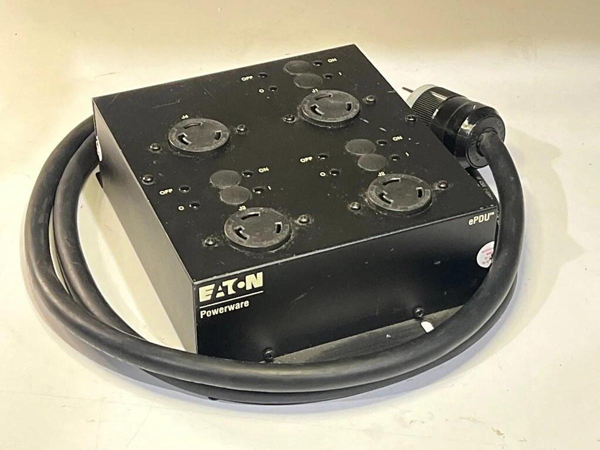 Used Eaton/Pulizzi Model LPC208-1P Basic Rack PDU - L6-30P Input, (4X) L6-30R Outlets