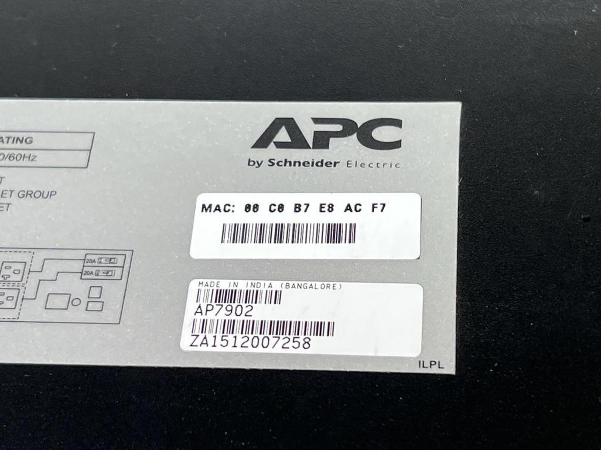 Used APC AP7902 2U Rack PDU, Switched, 30A, 120V, with 16x 5-20 Outlets