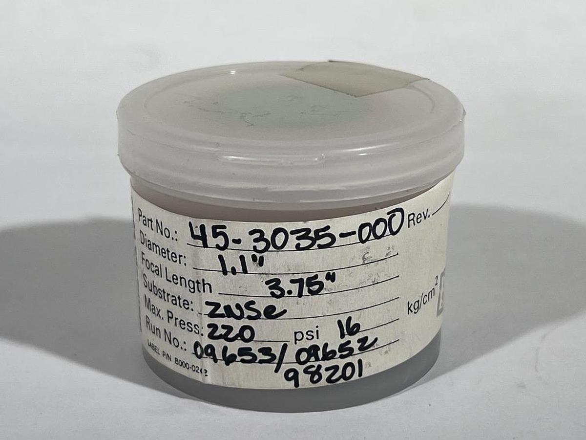 Coherent High Pressure ZnSe Meniscus Lens 0333-779-10 