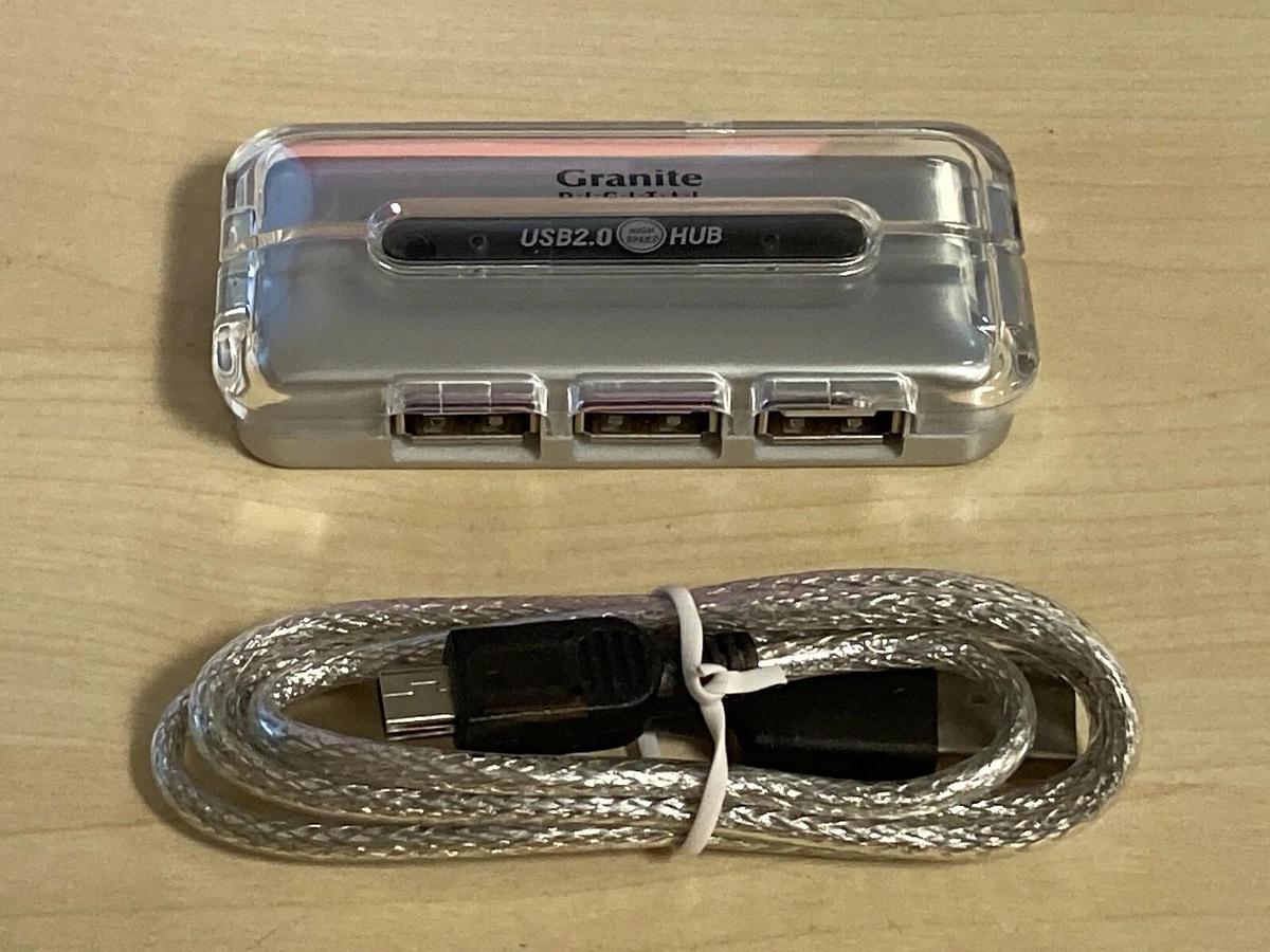 Used BOX OF 30 - Granite Digital 4-Port USB 2.0 Hub with USB A to Mini B Cable 1156