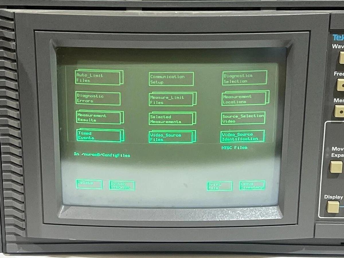 Used Tektronix VM700A Video Measurement Set w/ Options 01 & 11: NTSC & PAL Standards