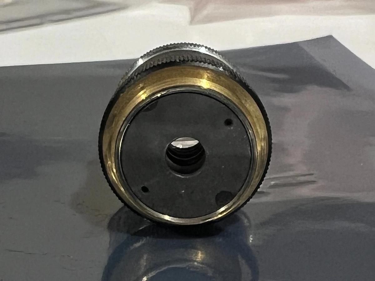 Used Nikon U20 0.33 - 20 x Long-Action Objective Microscope Lens with Iris Adjustment