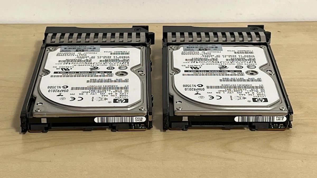 Used Lot of 8 72GB SAS HP Hard Drives HDD - P/N: 518216-001, 504015-001, 459889-002