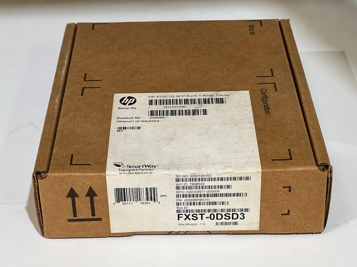 Hewlett-Packard Enterprise HP Renew JD089BR HPE X120 1GB SFP RJ45 T Transceiver