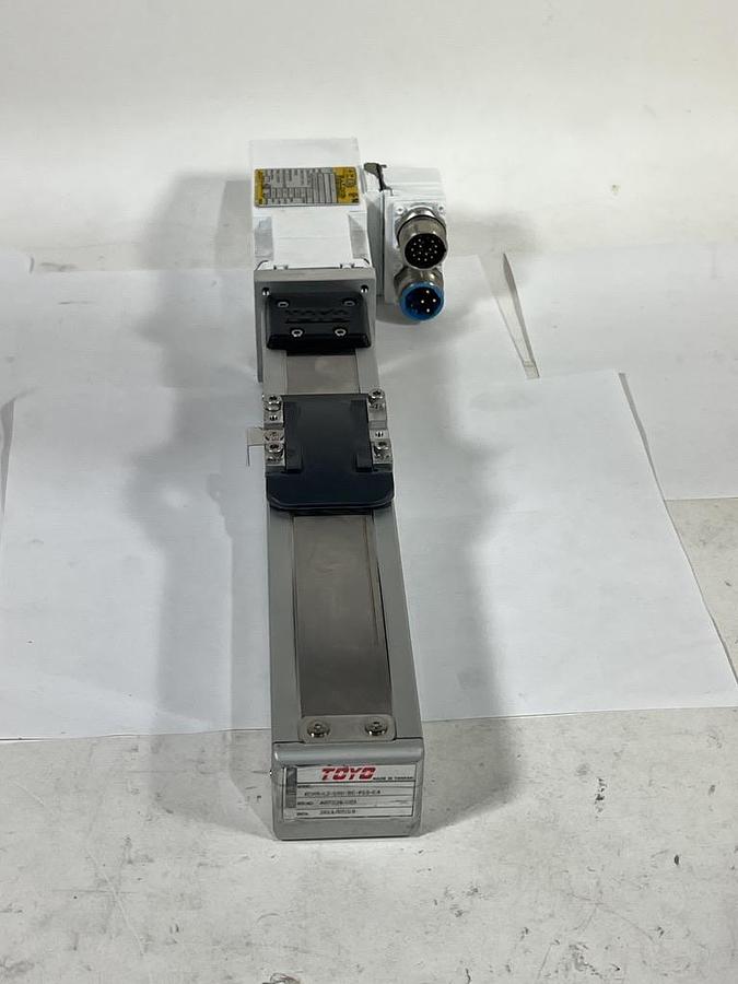 Used Toyo Robotics ECH5-L-100-BC-P10-C4 Cleanroom Actuator w/ Baldor Motor