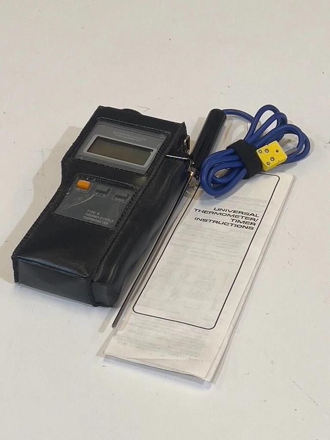 Used Lot of Digital Thermometer Omega HH-23 & Control Company Timer + Thermocouples