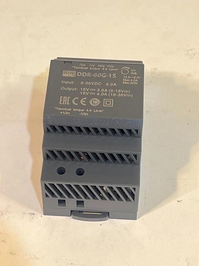 Lot of Mean Well DIN Rail Power Supplies & PULS Protection Module - HDR-100-48