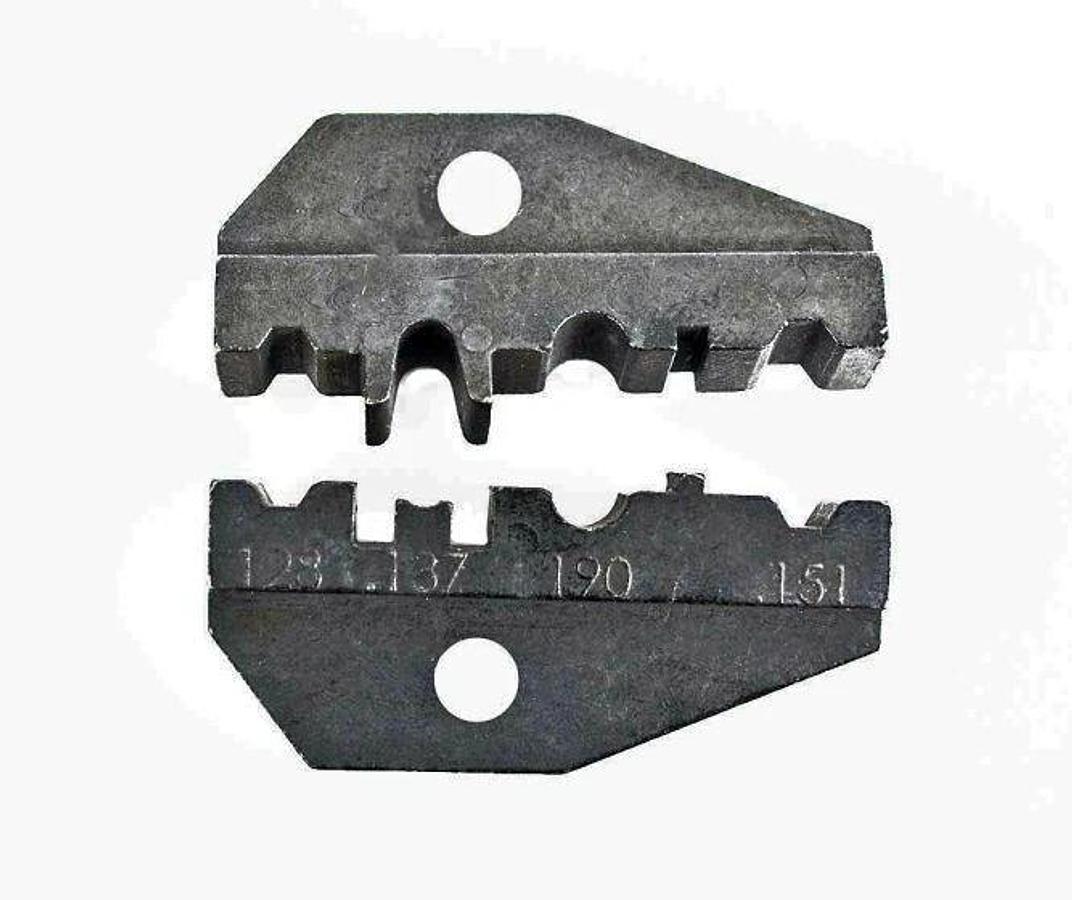 Used FIS F13227 Crimp Tool Die & Ratchet Handle Set SC/ST/FC (.128, .137, .151, .190)