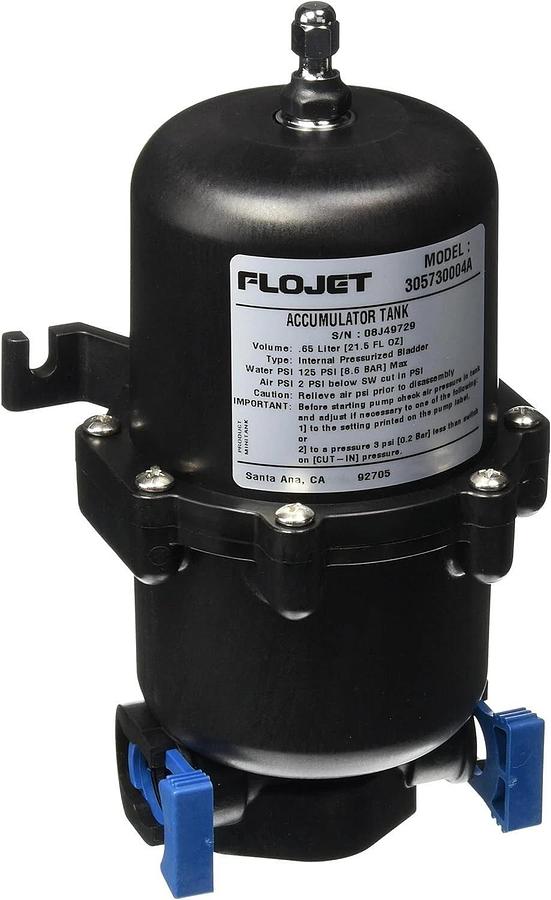 Used Flojet Model 305730004A Mini Accumulator Tank, Black - Xylem - New