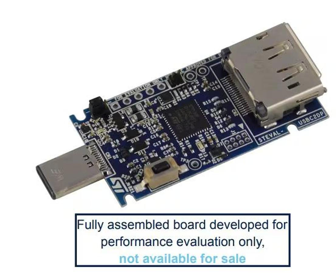 Used Lot of 2 STMicroelectronics STEVAL-USBC2DP USB Type-C to DisplayPort Adapter
