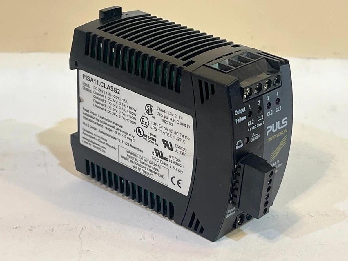 Lot of Mean Well DIN Rail Power Supplies & PULS Protection Module - HDR-100-48