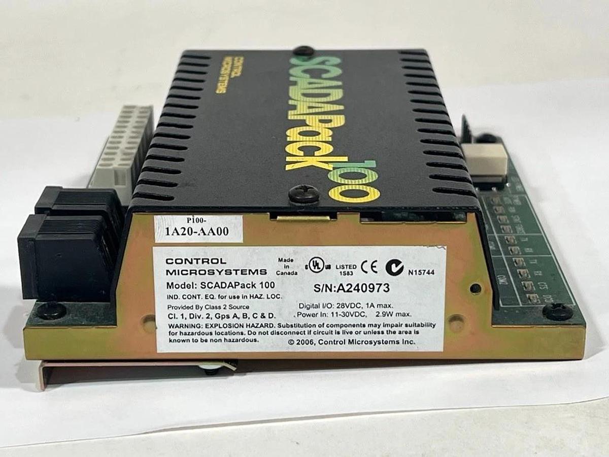Used Control Microsystems/Schneider Electric SCADAPack 100 Controller P100-1A20-AA00