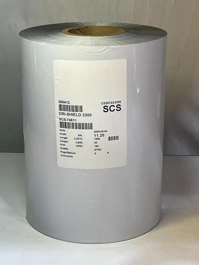 Dri-Shield 3300 Series White Moisture Barrier Film, 11.25" x 1200' Roll