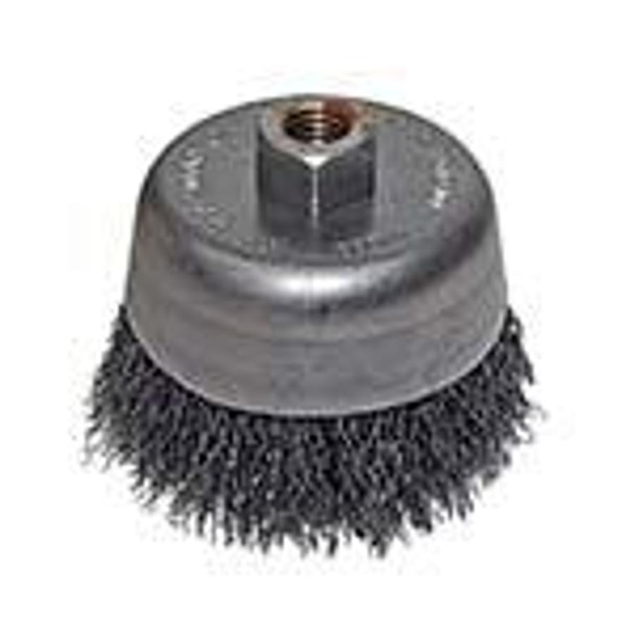 Used Standard Brush Wheel, Wire, Round Hole, Steel twist knotted ES7409